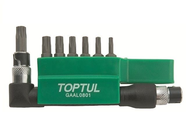 набор бит "torx" 1/4" т10-т40 30мм 8шт toptul gaal0801 от BTSprom.by