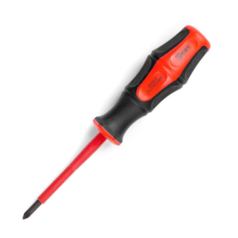 отвертка диэлектрическая "профи" ph/fl1х80 квт 79776 от BTSprom.by