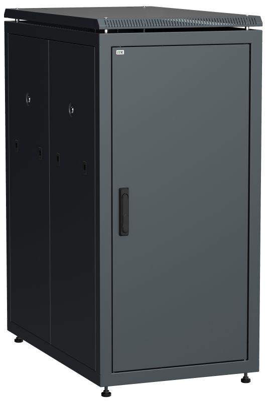 шкаф сетевой 19дюйм linea n 18u 600х1000мм металлическая передняя дверь черн. itk ln05-18u61-m от BTSprom.by