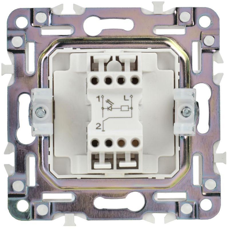  Выключатель проходной 1-кл. SKANDY 10А SK-V08W с индикацией арктич. бел. IEK SK-V12-1-10-K01 фото в каталоге от BTSprom.by
