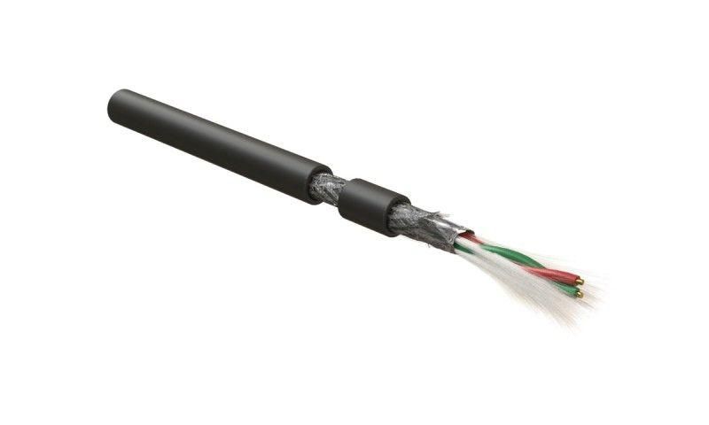 кабель для шины profibus-dp 1х2х22 awg однопров. жилы (solid) sf/utp pe pfdp-sf-1х2х22/1-pe-bk ч (уп.500м) hyperline 444086 от BTSprom.by