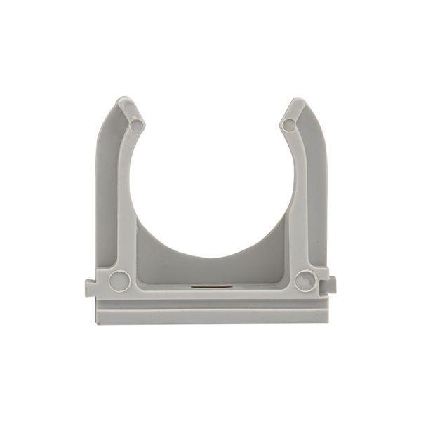  Держатель для труб (клипса) d32мм сер. (уп.10шт) Plast EKF derj-z-32n-r фото в каталоге от BTSprom.by