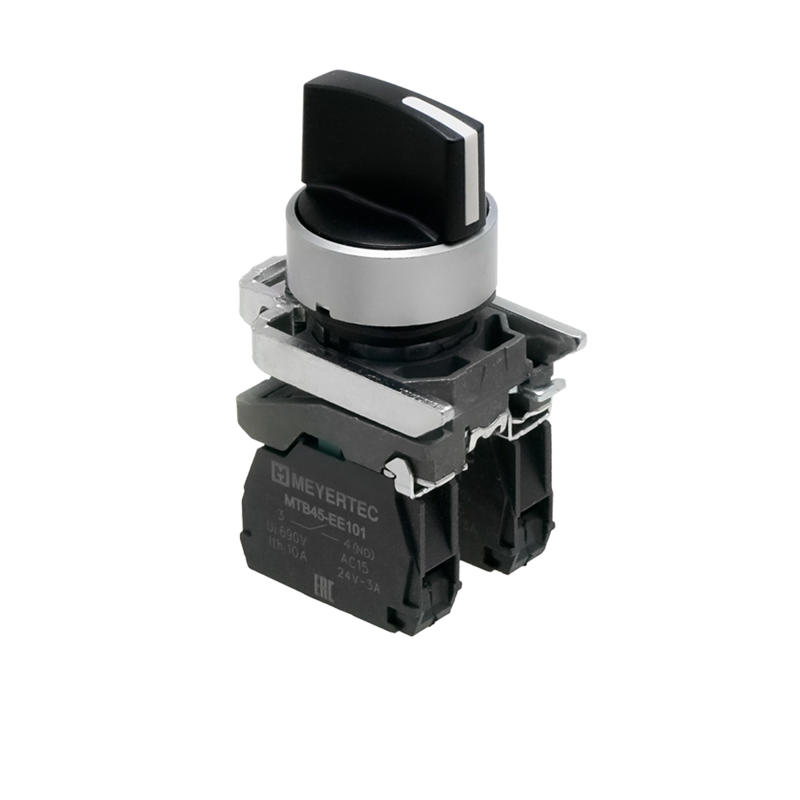 переключатель на 3 положения с фиксацией короткая ручка 2no ip65 металл mtb4-bd33 овен 137145 от BTSprom.by