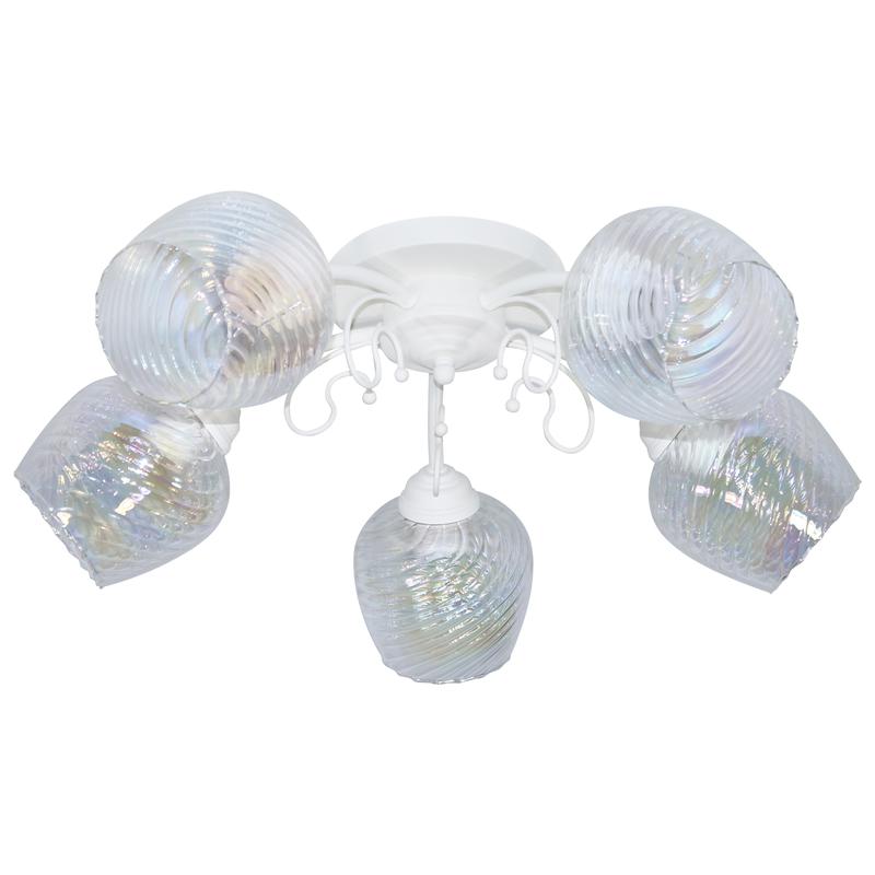 светильник "дези" 151 (плафон 8310) нпб 01-5х60-129 (им) потолочн. бел. муар. элетех 1005405399 от BTSprom.by