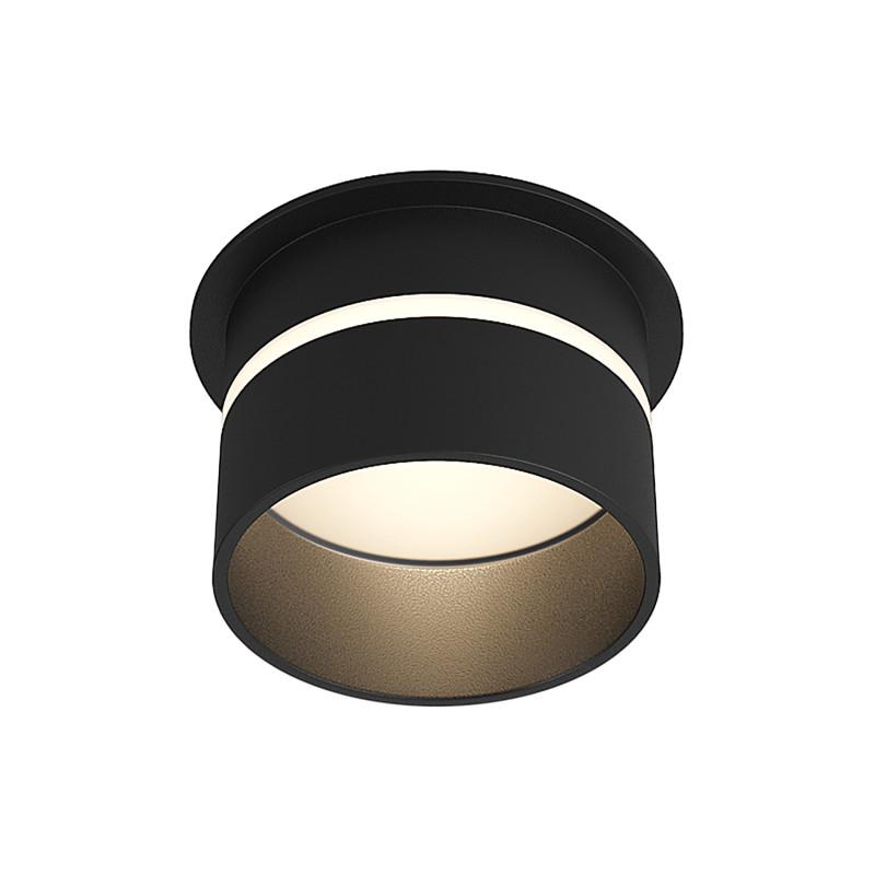 светильник до 15вт gu10 ip44 встраив. влагозащ. алюм. черн. denkirs dk2404-bk от BTSprom.by