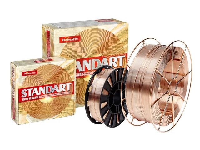 проволока сварочная омедненная св-08г2с ф1мм (катушка 5 кг) (пао плазматек") (пластиковая катушка d200, диаметр 20см.) 4820130194358 от BTSprom.by