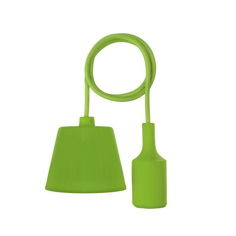  Патрон E27 силиконовый со шнуром 1м зел. Rexant 11-8886 фото в каталоге от BTSprom.by