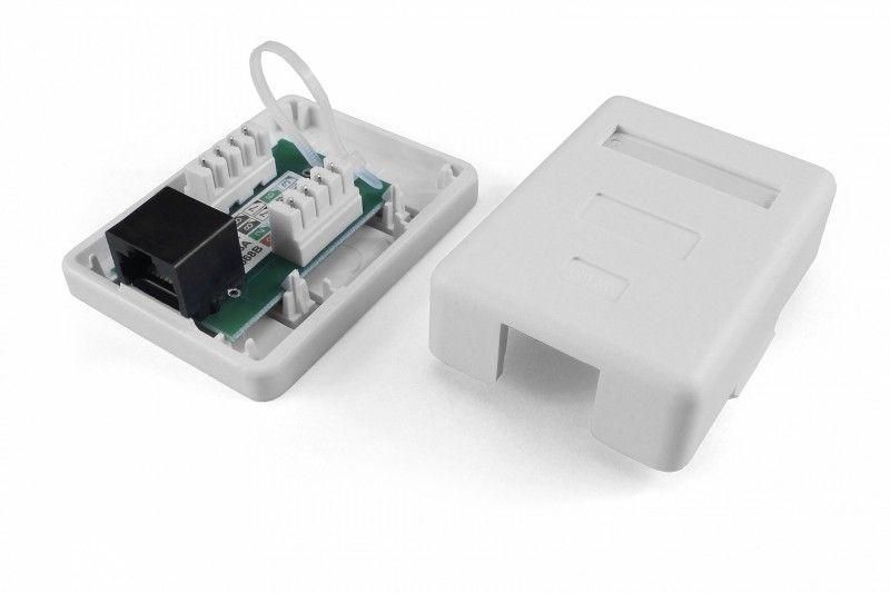 розетка компьютерная 1-м оп sb1-1-8p8c-c5e-wh rj45 (8p8c) кат.5e dual idc hyperline 430230 от BTSprom.by