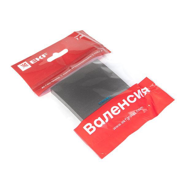  Панель лицевая Валенсия для выключателя 1-кл. с индикатором 10А графит PROxima EKF ESV10-L-121-60 фото в каталоге от BTSprom.by