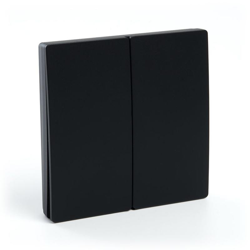 выключатель дистанционного управления двухклавишный 7мвт ip20 tm82 черн. feron 41723 от BTSprom.by