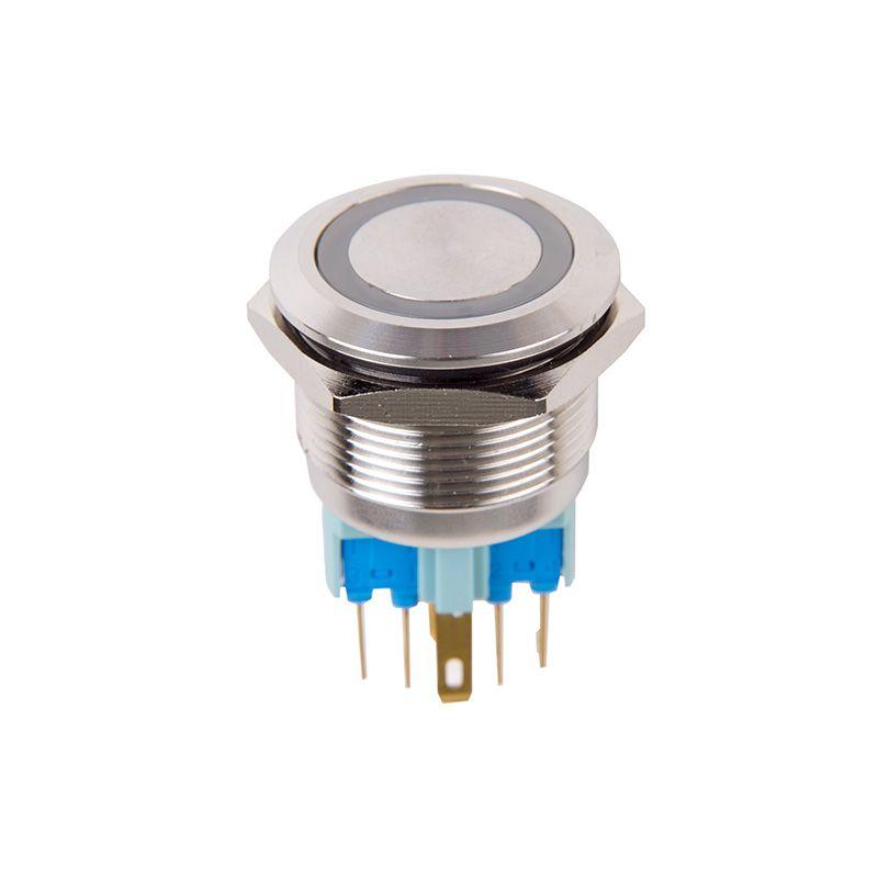  Кнопка антивандальная d22 250В без фикс. (6с) ON-OFF/OFF-ON подсветка красн. блист. Rexant 06-0377-B фото в каталоге от BTSprom.by