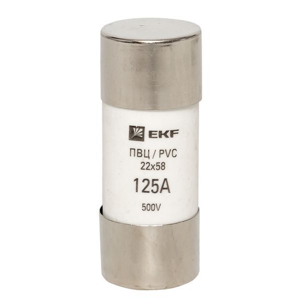  Вставка плавкая цилиндрическая ПВЦ 22х58 125А EKF pvc-22x58-125 фото в каталоге от BTSprom.by