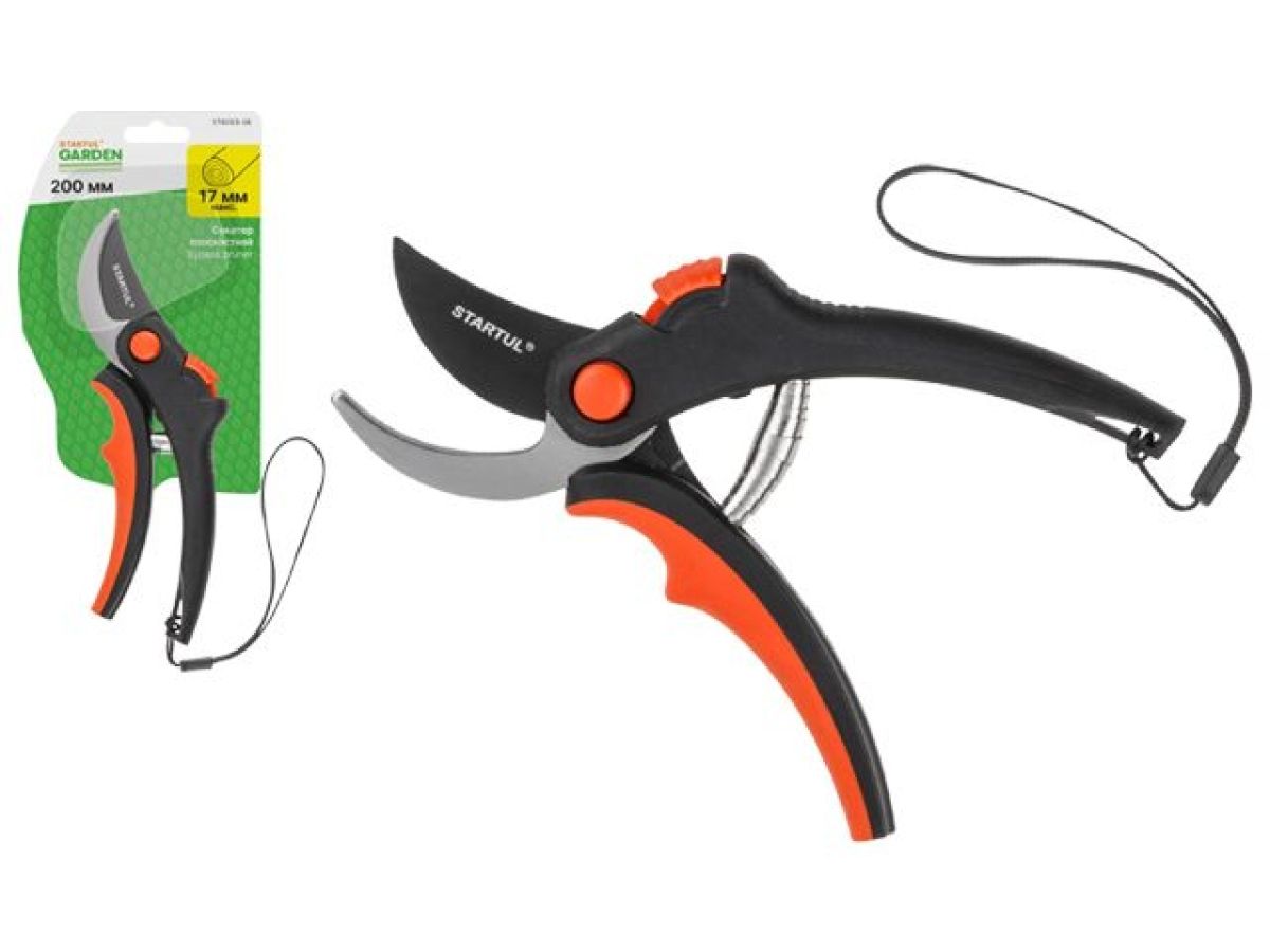  Секатор плоскостной STARTUL GARDEN (ST6093-08) (длина 200мм) ST6093-08 фото в каталоге от BTSprom.by