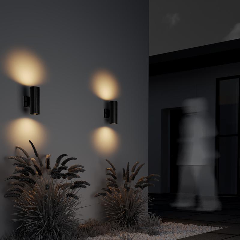  Светильник Rando 2х60Вт E27 IP54 бра настен. Maytoni O419WL-02B фото в каталоге от BTSprom.by