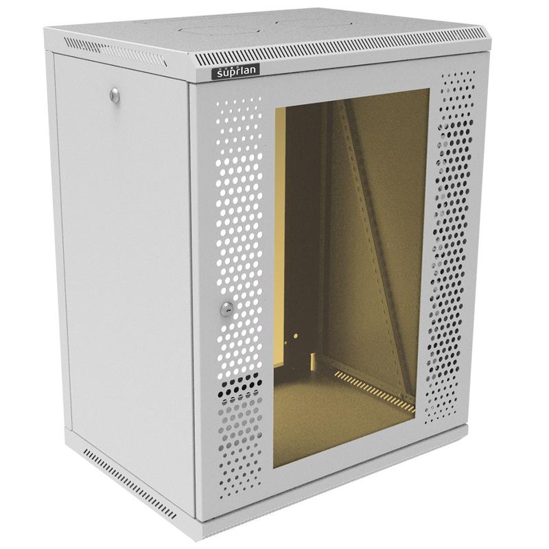 шкаф телекоммуникационный настенный твс-15u-600-450-с+п suprlan 05-2151 от BTSprom.by