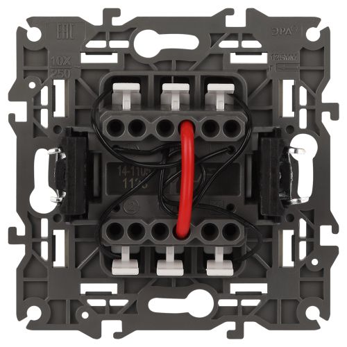  Выключатель 2-кл. СП Elegance 14-1105-04 10А IP20 250В 10AX с подсветкой механизм шампань Эра Б0034240 фото в каталоге от BTSprom.by