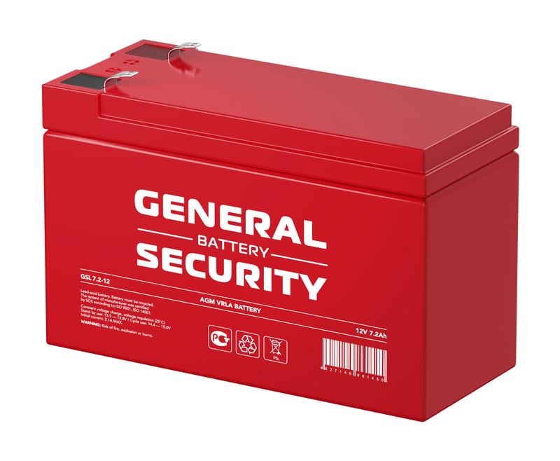 аккумулятор 12в 7.2а.ч general security gsl7.2-12 от BTSprom.by