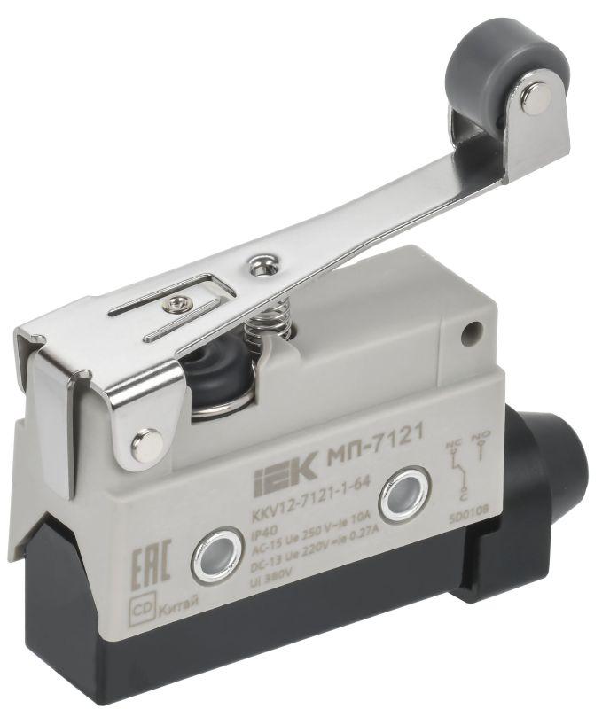 микропереключатель концевой мп-7121 ip40 рычаг с роликом iek kkv12-7121-1-64 от BTSprom.by