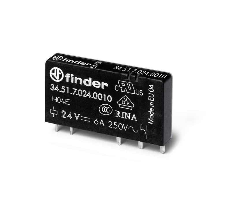 реле ультратонкое 1co 6а кат. 24в dc rtii finder 345170240010 от BTSprom.by