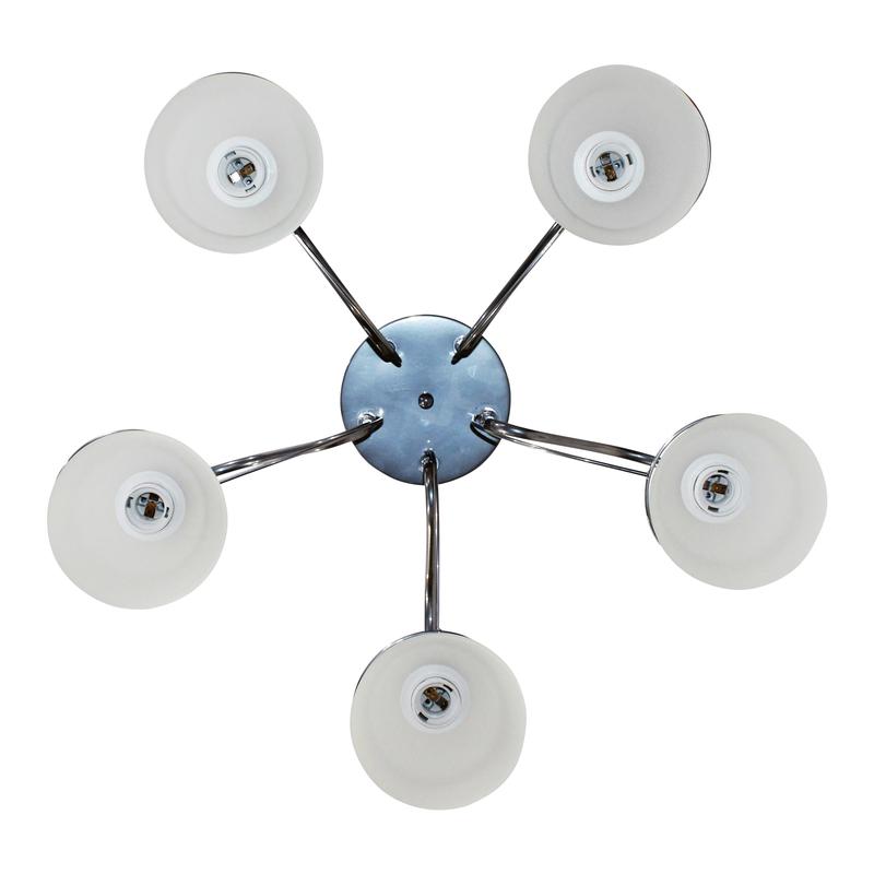  Светильник НСБ 01-5х60-137 "Атлас" 151 хром (Плафон 0898) E27 ИУ Элетех 1005404476 фото в каталоге от BTSprom.by