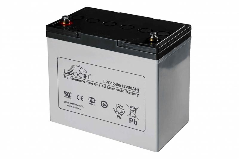 аккумулятор гелевый 12в 50а.ч leoch lpg12-50 leoch от BTSprom.by