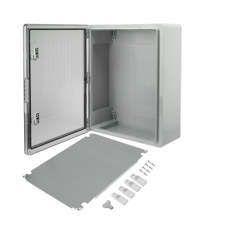  Корпус ЩМПп 500х350х190 УХЛ1 IP65 с прозр. дверцей и монтажн. панелью АБС пластик. Rexant 11-0415 фото в каталоге от BTSprom.by