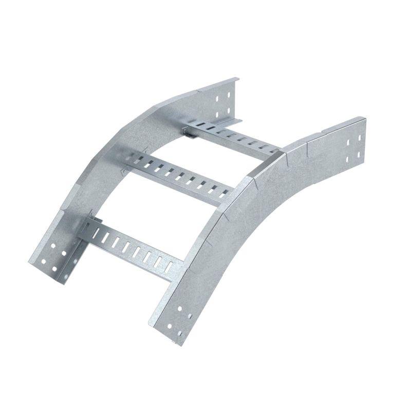 угол вертикальный внешний 45град. 80х300 r300 лонжерон 1.5мм в компл. с крепежн. элемент. и соед. пластинами гор. оцинк. dkc lio0833khdz от BTSprom.by