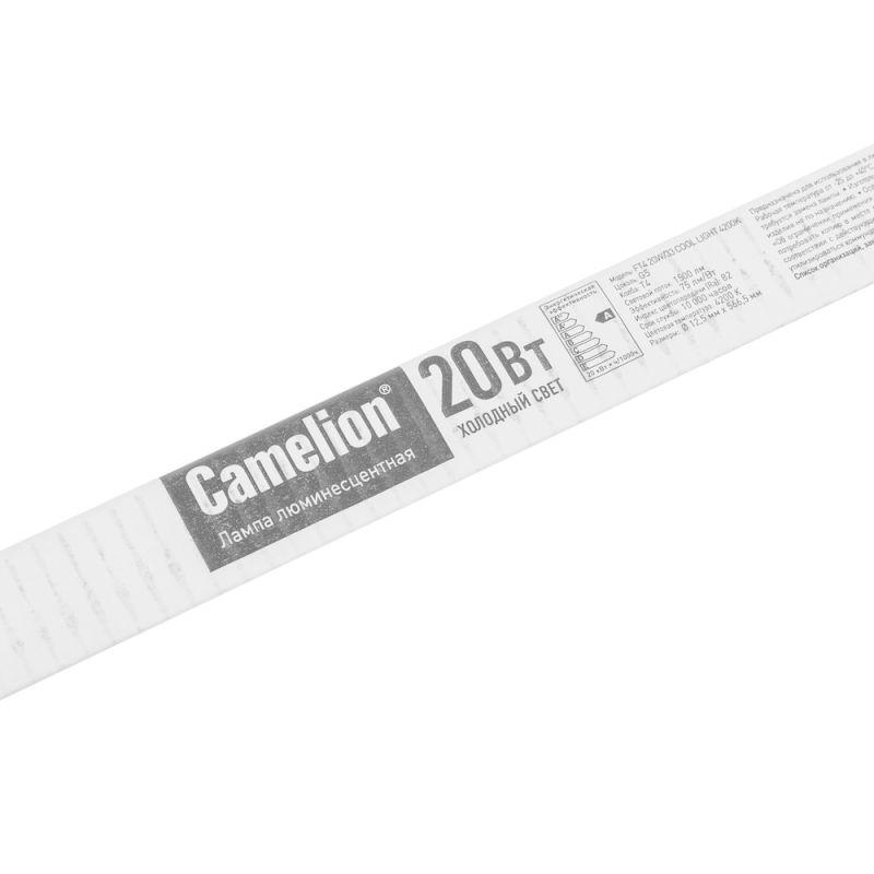 Лампа люминесцентная FT4-20W/33 20Вт T4 4200К G5 Camelion 5867 фото в каталоге от BTSprom.by