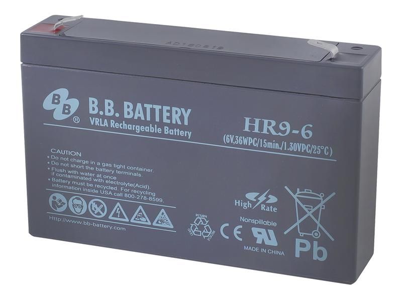 аккумулятор 6в 9а.ч hr 9-6 b.b. battery от BTSprom.by