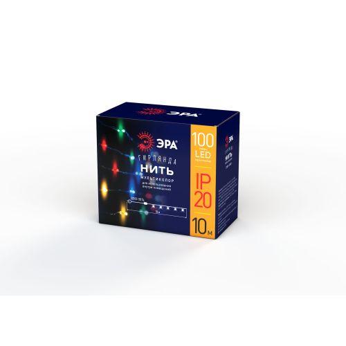 Гирлянда светодиодная "Нить" 10м 100LED 220В IP20 мультиколор ЭРА Б0047965 фото в каталоге от BTSprom.by