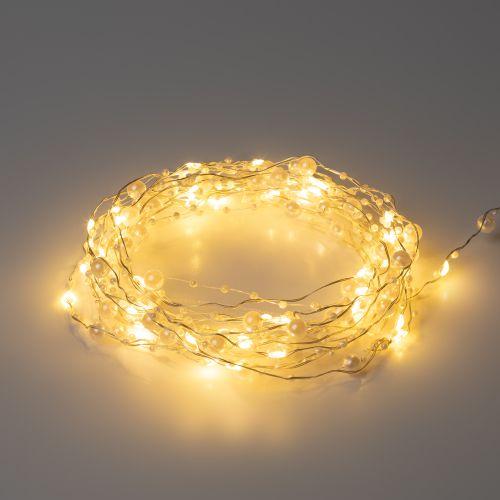 гирлянда светодиодная "нить" "жемчуг" 1.9м 20led тепл. бел. ip20 2хaa (не в компл.) эра б0055992 от BTSprom.by