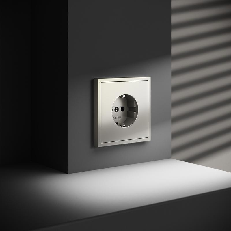  Розетка 1-м СП S70 16А с заземл. механизм шелк Voltum VLS040104 фото в каталоге от BTSprom.by