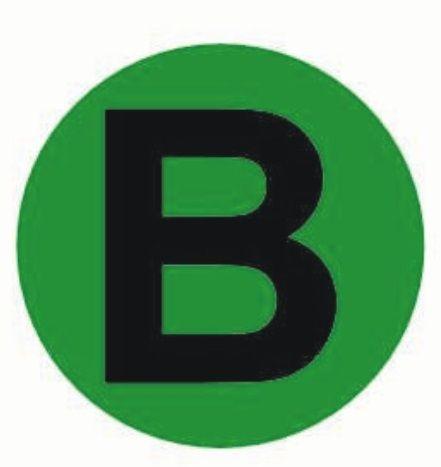 наклейка "b" d20мм proxima ekf an-2-9-1 от BTSprom.by
