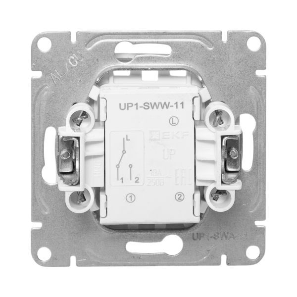  Выключатель проходной 1-кл. СП Эпика механизм алюм. EKF UP1-SWA-11 фото в каталоге от BTSprom.by