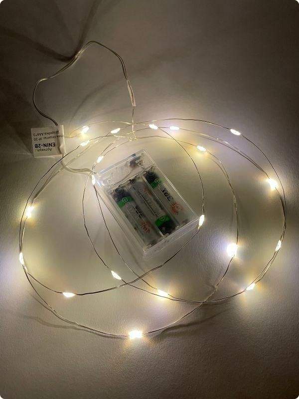 гирлянда светодиодная "нить" 2м 20led аа ip20 тепл. свет эра б0041891 от BTSprom.by