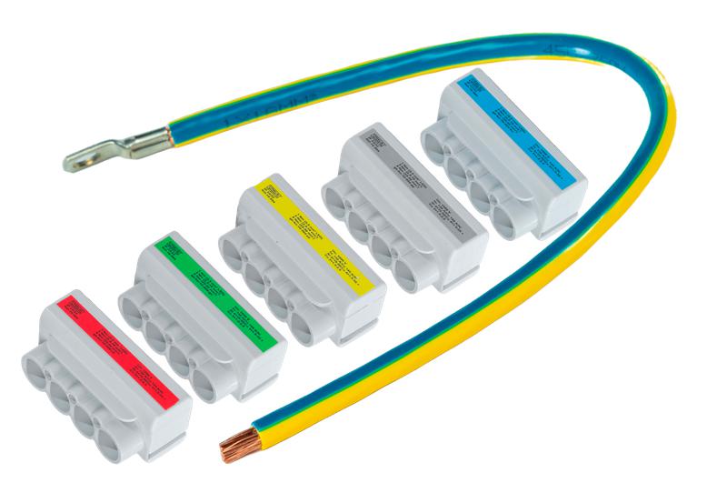 комплект клеммников кпо-50.5.4 ip23/33 (5хal 4х10-50/cu 4х1.5-35+cu 3х1.5-2.5) гринэнерго ge-kpo-50-5-4 от BTSprom.by