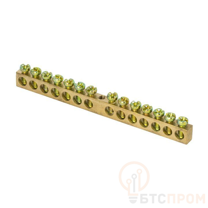 Шина PEN "ноль-земля" 8х12 14 отвер. латунь крепеж по центру розн. стикер PROxima EKF sn0-125-14-c-r фото в каталоге от BTSprom.by  Шина PEN "ноль-земля" 8х12 14 отвер. латунь крепеж по центру розн. стикер PROxima EKF sn0-125-14-c-r фото в каталоге от BTSprom.by