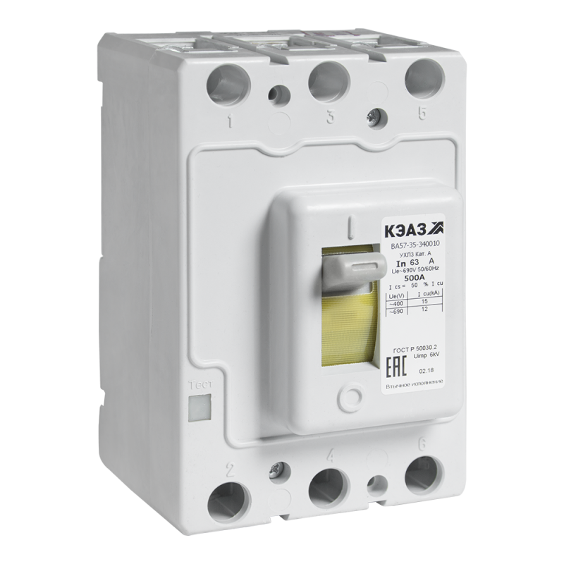 выключатель автоматический 80а 800im ва57-35-340010 ухл3 690в ac втычн. без панели кэаз 255879 от BTSprom.by