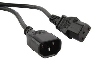кабель pwc-iec13-iec14-1.8-bk питания монитор-компьютер iec 320 c13 - iec 320 c14 (3х0.75) 10а прям. вилка 1.8м hyperline 34896 от BTSprom.by