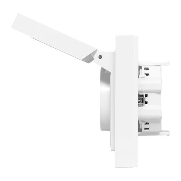  Розетка 2-м СП Эпика 16А IP44 с заземл. защ. шторки с рамкой с крышками механизм бел. EKF UP1-SOW-211-44 фото в каталоге от BTSprom.by