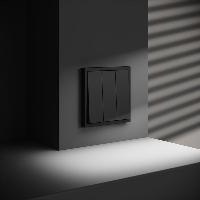  Выключатель 3-кл. СП S70 10А механизм черн. матов. Voltum VLS030108 фото в каталоге от BTSprom.by