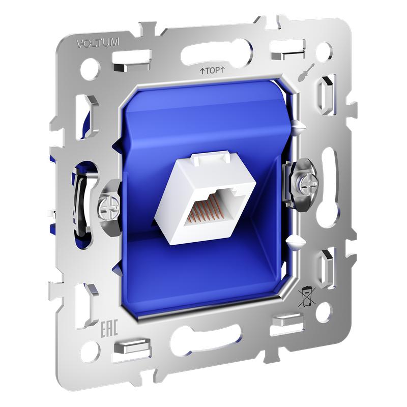 розетка компьютерная s70 rj45 кат.6 механизм voltum vls0601m от BTSprom.by