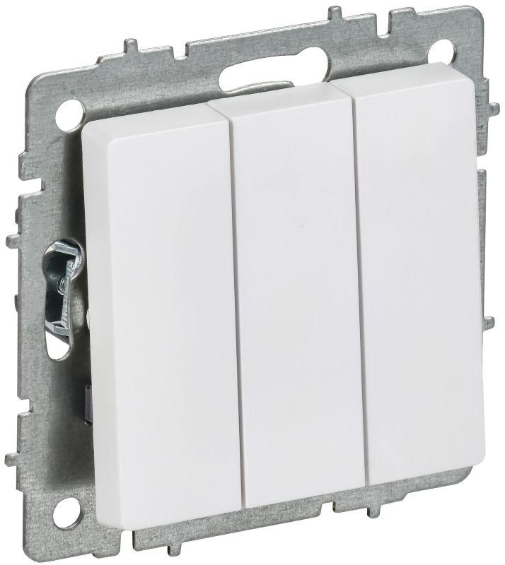 выключатель 3-кл. сп brite вс10-3-0-браб 10а механизм арктич. бел. iek br-v30-0-10-k91 от BTSprom.by