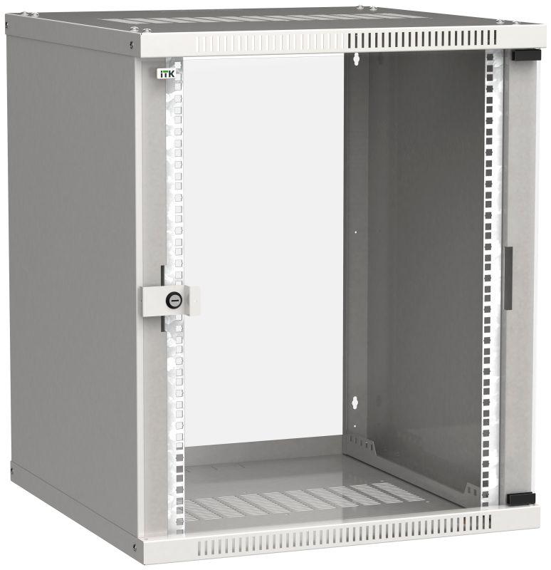 шкаф linea we 15u 600х600мм дверь стекло сер. itk lwe3-15u66-gf от BTSprom.by