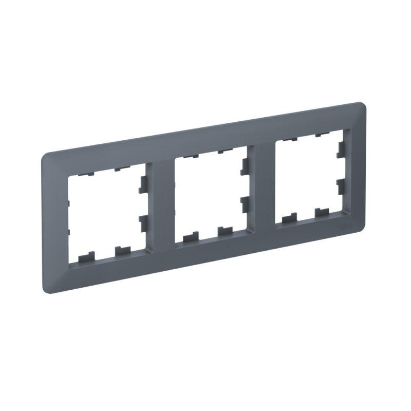 рамка 3-м atlasdesign air грифель/дым. черн. se atn220703 от BTSprom.by