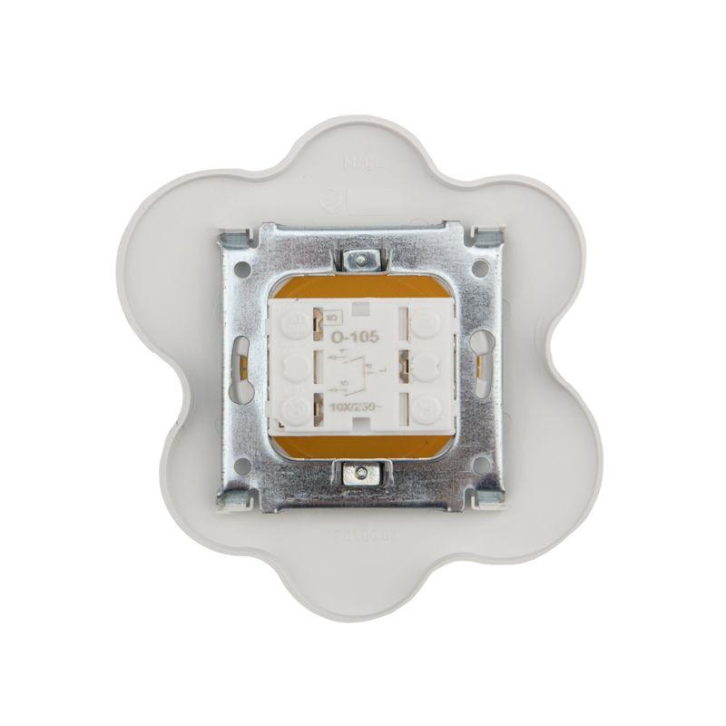  Выключатель 2-кл. СП HAPPY Яичница желт./бел. Kranz KR-78-0630 фото в каталоге от BTSprom.by