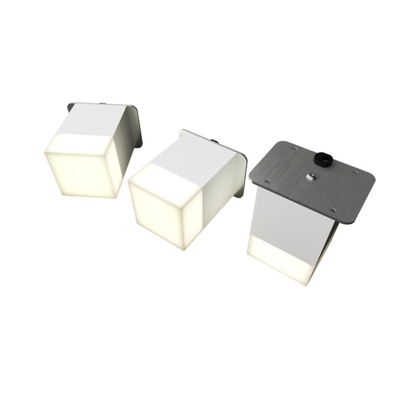 светильник светодиодный rve-lbx-lumo20-plaza5010-3-gr квадрат грильято 3шт 40х40х60мм 8вт встраиваемый 4000к бел. rvelektro rve00003238 от BTSprom.by