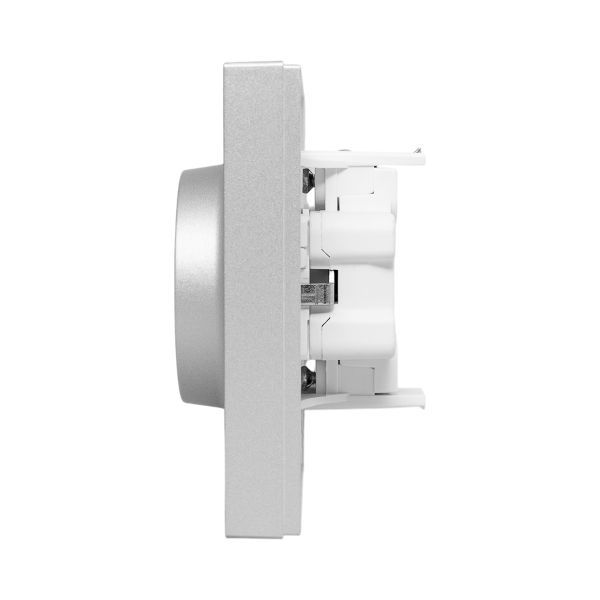  Розетка 2-м СП Эпика 16А с заземл. защ. шторки с рамкой механизм алюм. EKF UP1-SOA-211 фото в каталоге от BTSprom.by