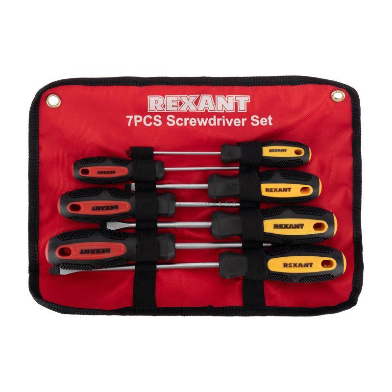  Набор отверток 7 предметов (крестовые и шлицевые) Rexant 12-4703 фото в каталоге от BTSprom.by