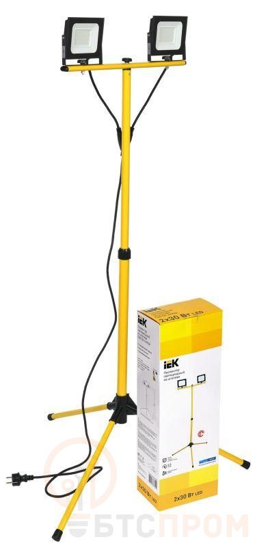 Прожектор светодиодный СДО 06-2х30Ш 6500К IP65 штатив черн. IEK LPDO606-2X030-65-K02 фото в каталоге от BTSprom.by  Прожектор светодиодный СДО 06-2х30Ш 6500К IP65 штатив черн. IEK LPDO606-2X030-65-K02 фото в каталоге от BTSprom.by